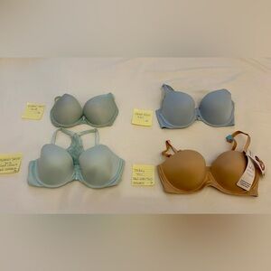 Set of 4 bras like-new and NWT